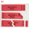 High Quality non reusable security stickers for seal